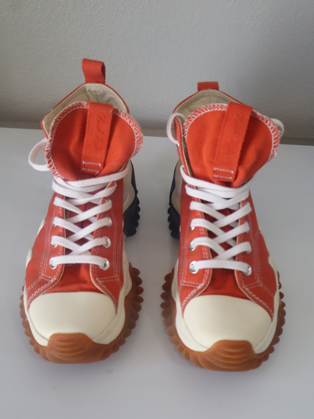 Perfect ! Size 7.5 Converse Run Star Motion Platform High- Mantra Orange . - Picture 2 of 9